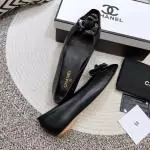 chanel femmes classique chaussures pompes mocassins2.5cm black camellia